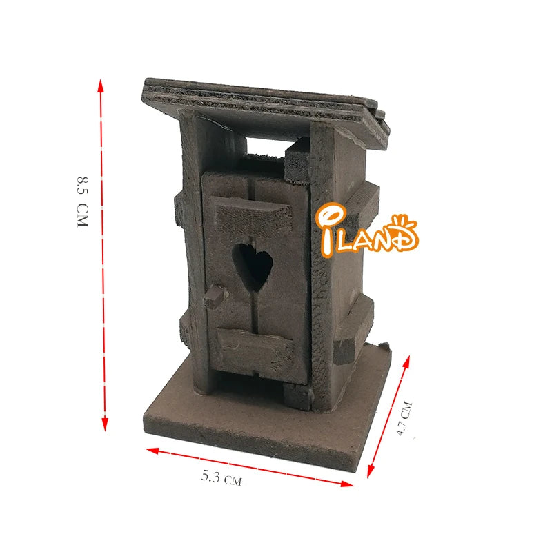 1:12 Scale Miniature Latrine Pit For Dollhouse Garden Outdoor Scene Decoration Accessories
