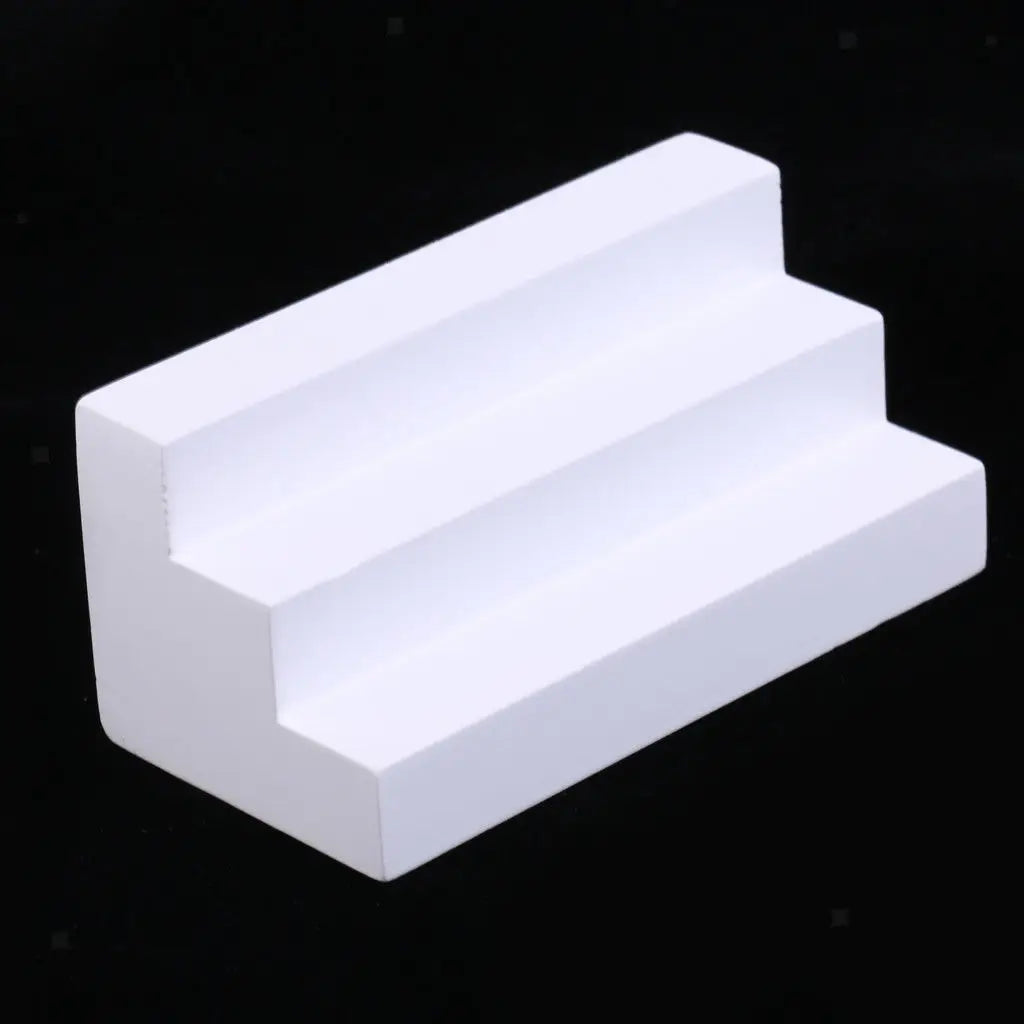 1:12 Scale Miniature Dollhouse Wooden Doorstep Stair White