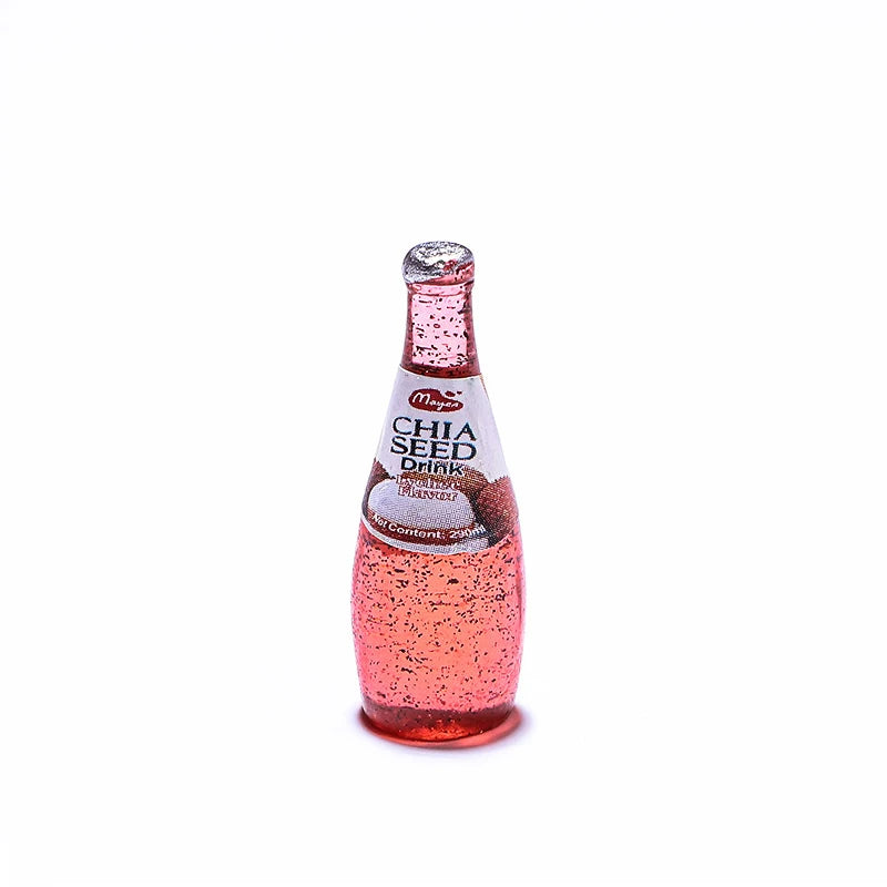 Ensemble de boissons et de nourriture miniature pour maison de poupée à l'échelle 1:12 - Collection de modèles de jouets avec 6 bouteilles d'eau