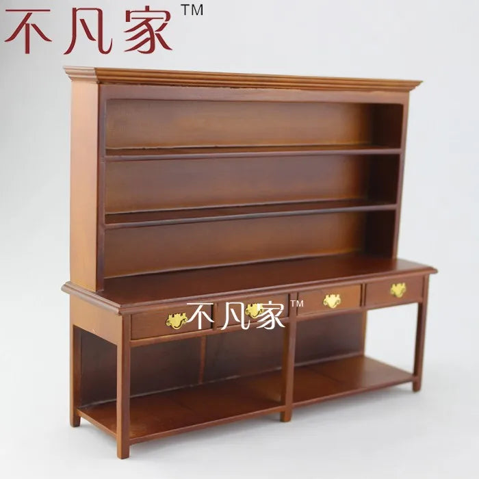 Armario de madera en miniatura a escala 1:12, muebles para casa de muñecas, ideal para sala de estar.