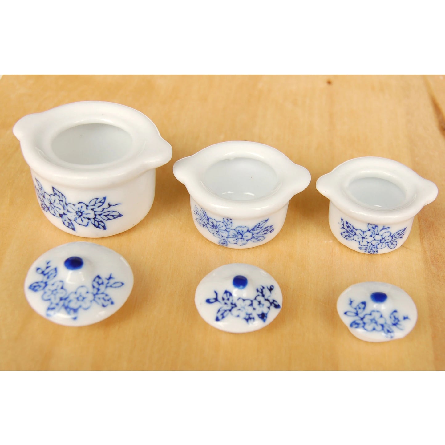 1:12 Scale Miniature Kitchen Cookware Set Cooking Pot Stock Pot Soup Pot With Lid Ceramic Saucepan Dollhouse Accessories
