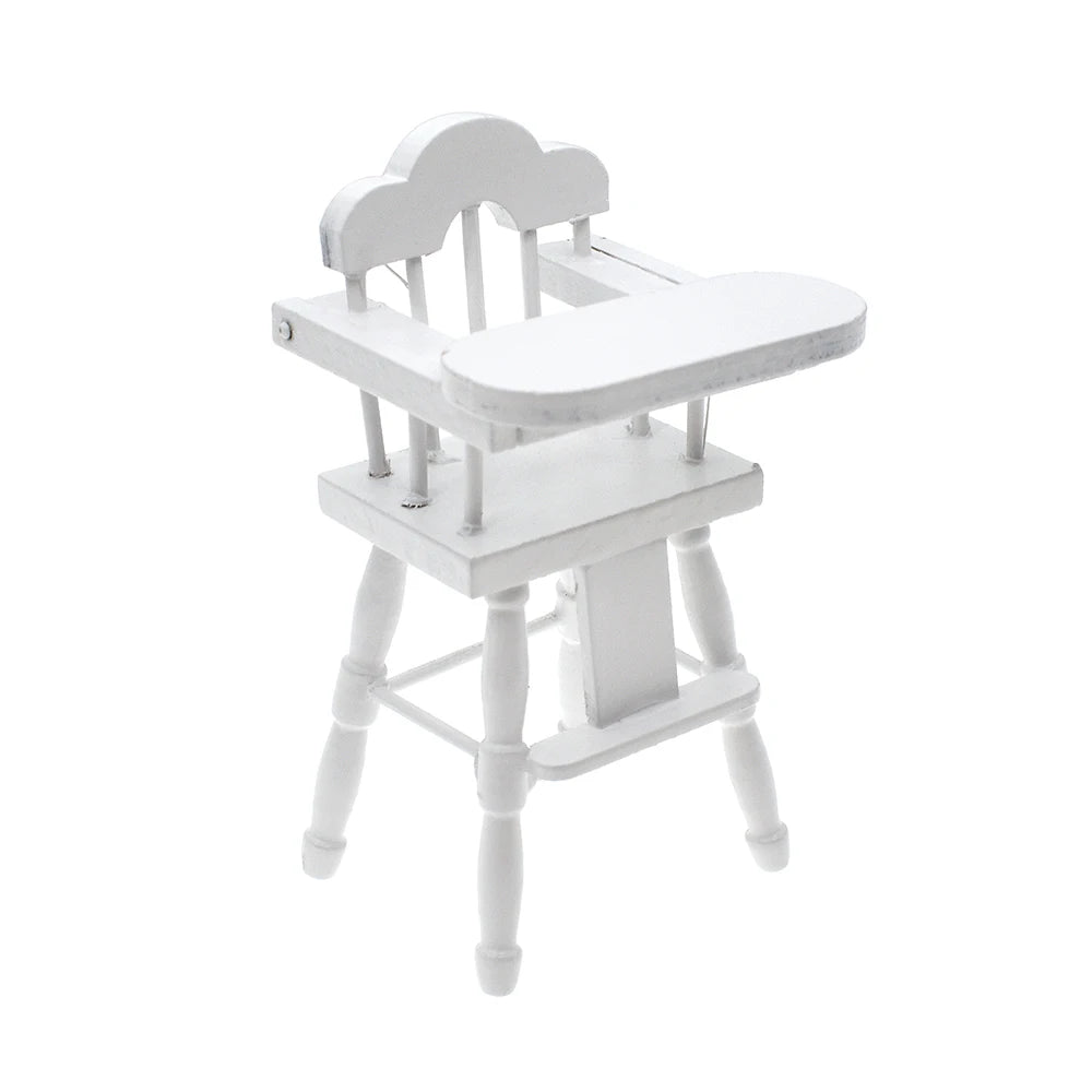 1:12 Scale Miniature Dollhouse Furniture Baby Crib Nursery Bed Closet Rocking Chair Hobbyhorse Accessories