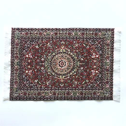 1:12 Scale Miniature Carpet Rug For Dollhouse Turkish Style Miniature Furniture Accessories