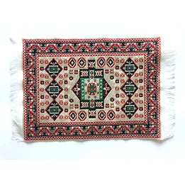 1:12 Scale Miniature Carpet Rug For Dollhouse Turkish Style Miniature Furniture Accessories