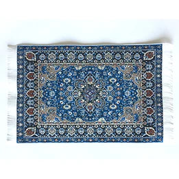 1:12 Scale Miniature Carpet Rug For Dollhouse Turkish Style Miniature Furniture Accessories
