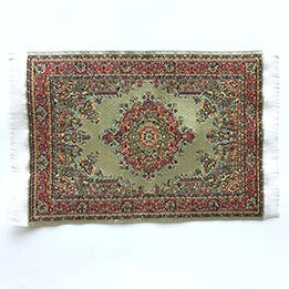 1:12 Scale Miniature Carpet Rug For Dollhouse Turkish Style Miniature Furniture Accessories