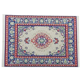 1:12 Scale Miniature Carpet Rug For Dollhouse Turkish Style Miniature Furniture Accessories