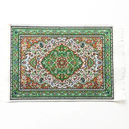 1:12 Scale Miniature Carpet Rug For Dollhouse Turkish Style Miniature Furniture Accessories