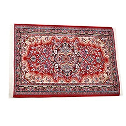 1:12 Scale Miniature Carpet Rug For Dollhouse Turkish Style Miniature Furniture Accessories