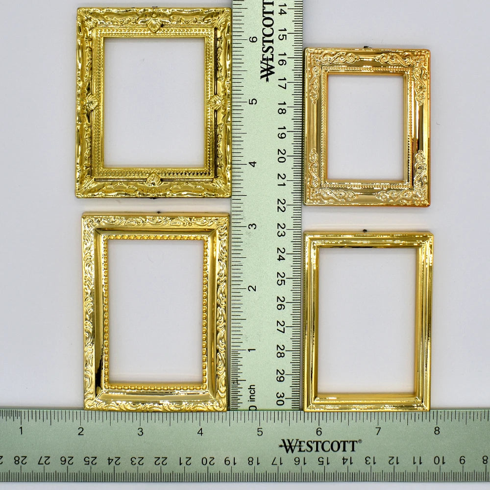 1:12 Scale Miniature Picture Frames With Printed Classical Paintings Set For Dollhouse Accessories Miniature Furniture