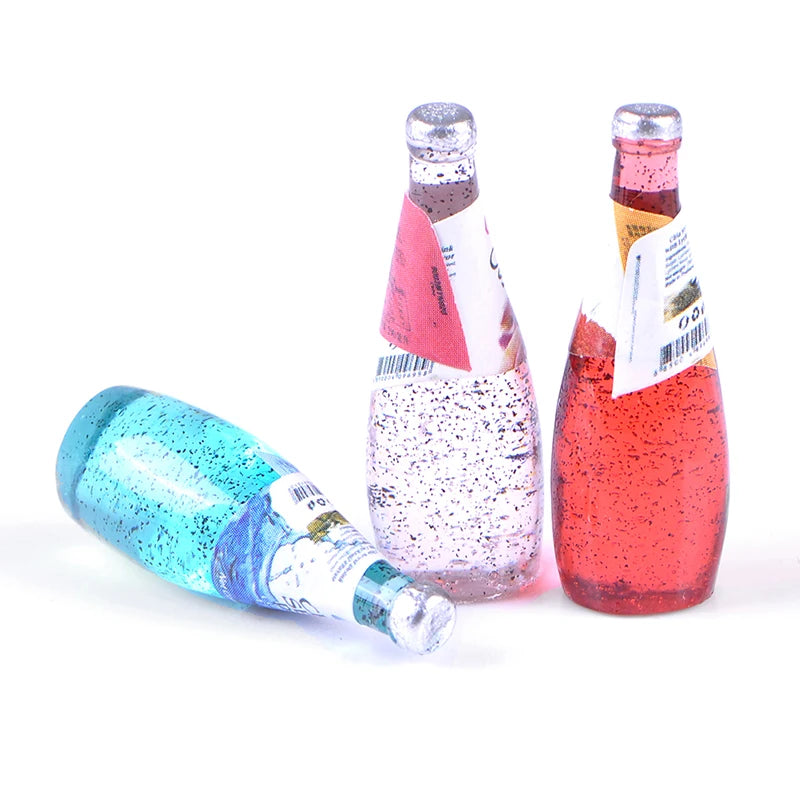 Ensemble de boissons et de nourriture miniature pour maison de poupée à l'échelle 1:12 - Collection de modèles de jouets avec 6 bouteilles d'eau