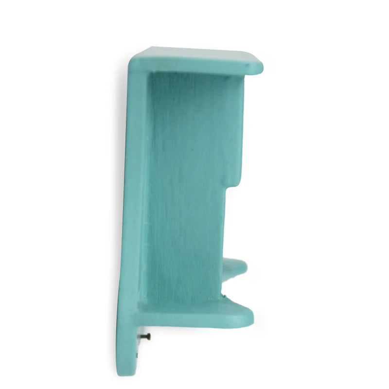 Estante de pared en miniatura a escala 1:12, color azul pavo real, para casa de muñecas, ideal para decorar la sala de estar.