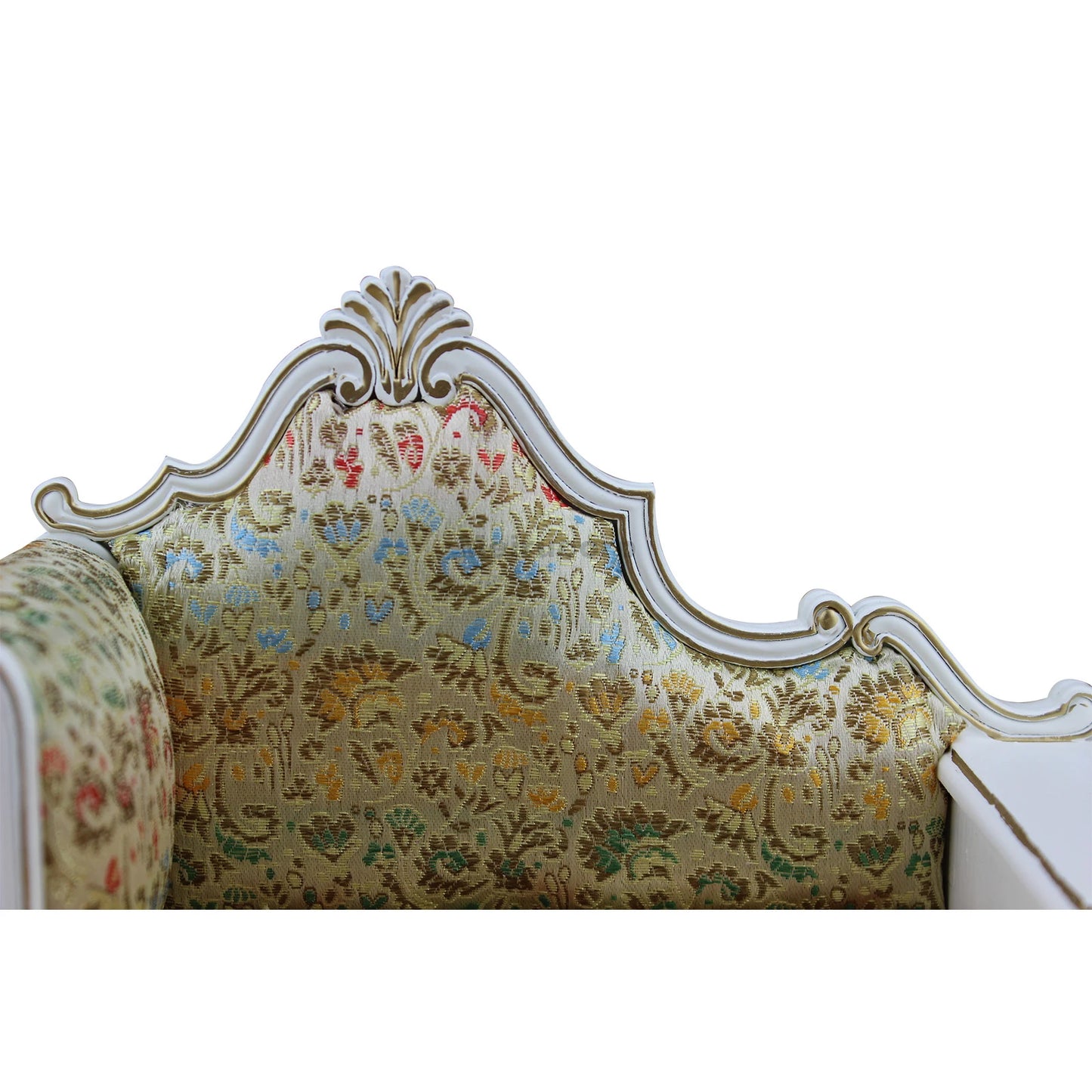 Meubles de maison de poupée à l'échelle 1:6 - Canapé en tissu vintage fait main avec table d'appoint