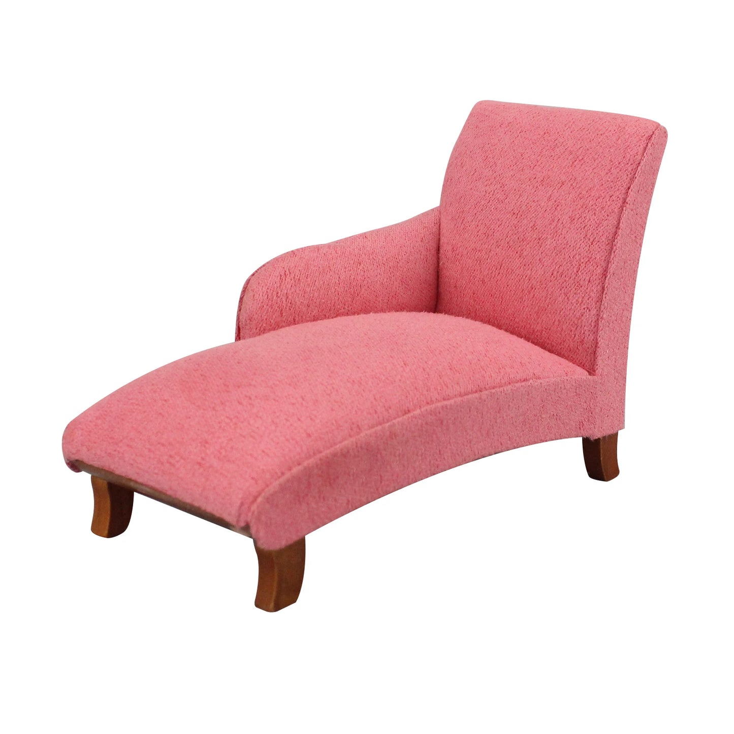 Sofá de tela rosa para casa de muñecas a escala 1:12 para muebles de muñecas en miniatura