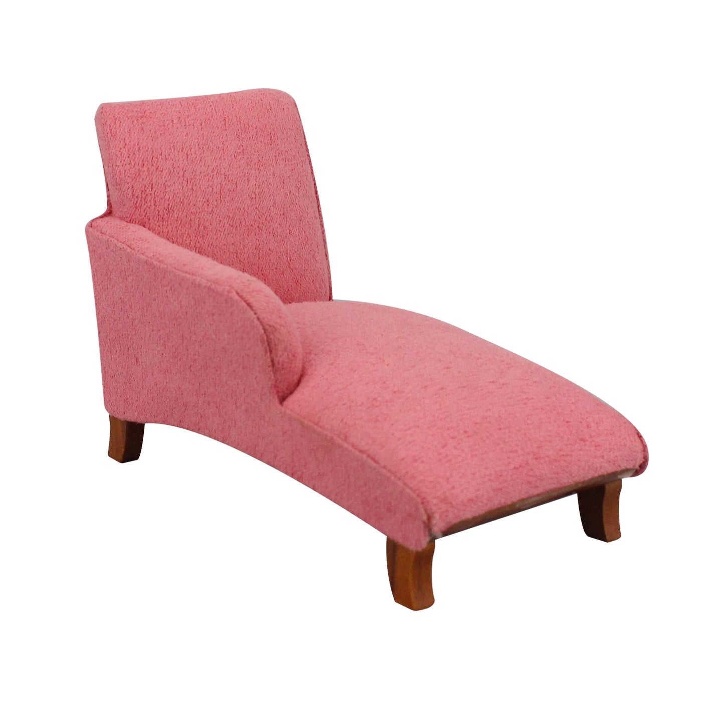 Sofá de tela rosa para casa de muñecas a escala 1:12 para muebles de muñecas en miniatura