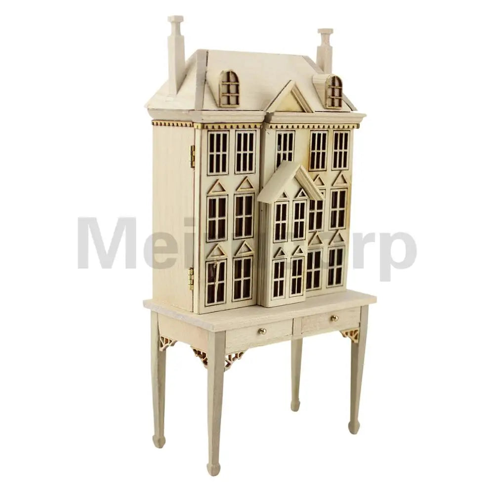 Estantería de madera en miniatura a escala 1:6 para casa de muñecas, mueble de exhibición para sala de estar