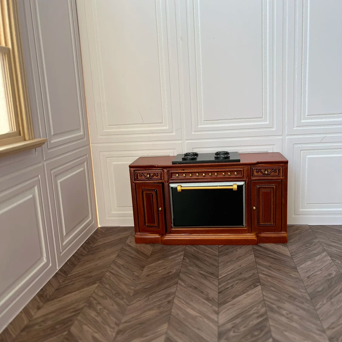 Aquí está el título SEO optimizado según tus pautas:
Casa de muñecas en miniatura a escala 1:12, sillón reclinable para muñecas, espejo de tocador, modelo de muebles en miniatura