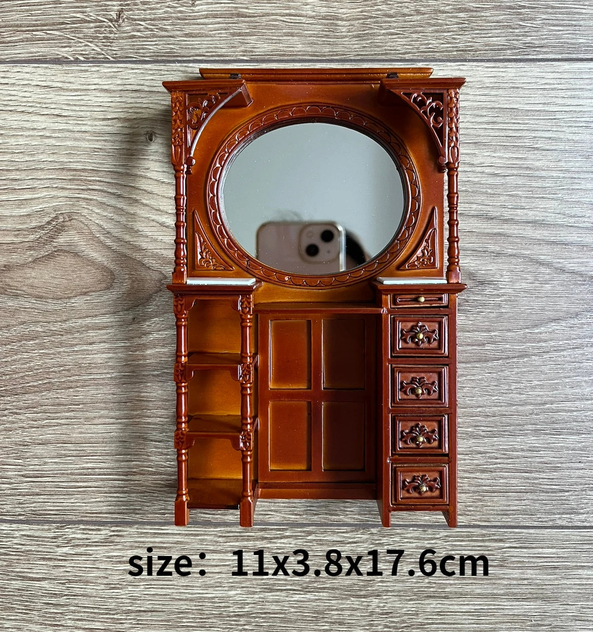 Aquí está el título SEO optimizado según tus pautas:
Casa de muñecas en miniatura a escala 1:12, sillón reclinable para muñecas, espejo de tocador, modelo de muebles en miniatura