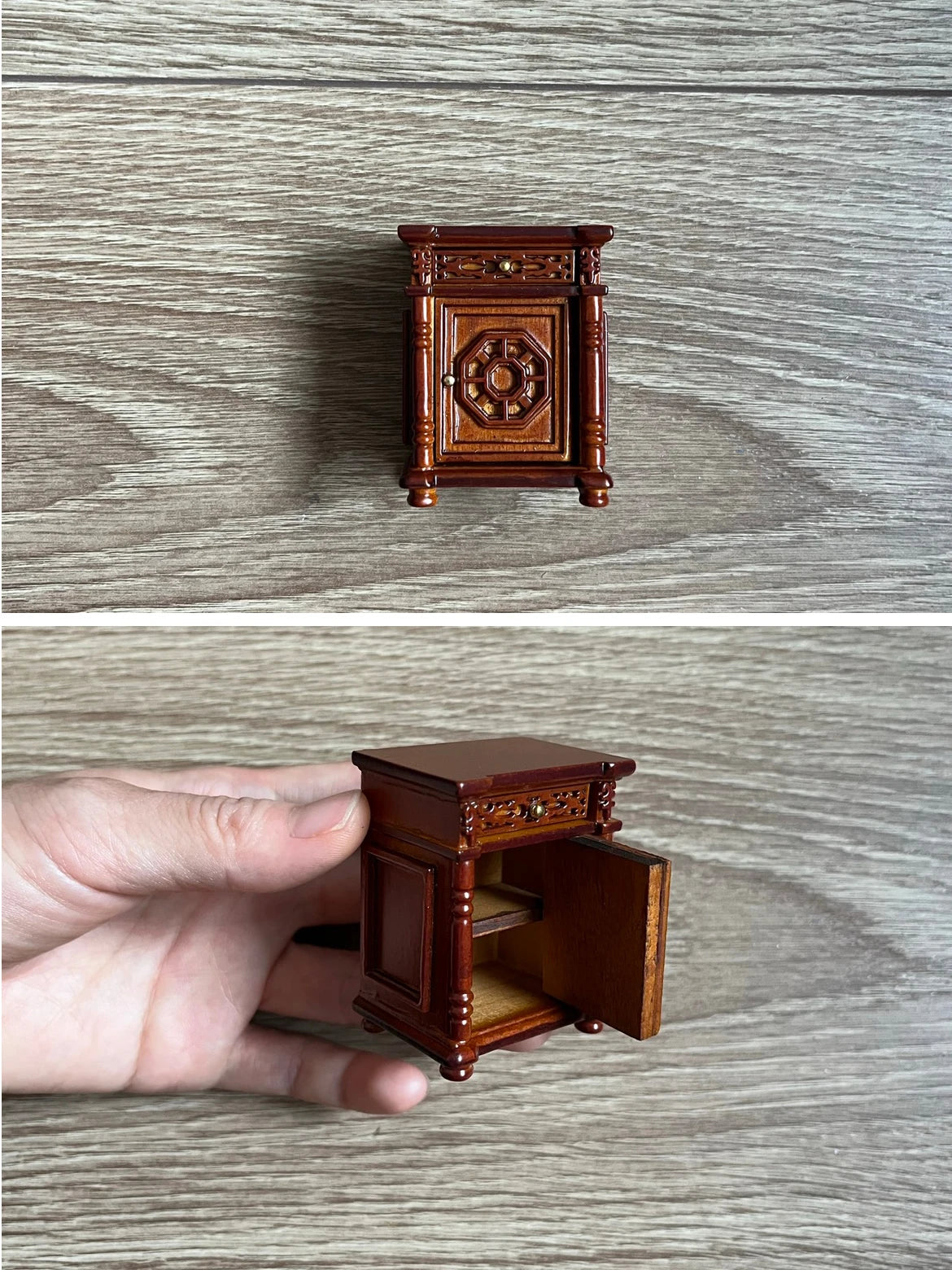 Aquí está el título SEO optimizado según tus pautas:
Casa de muñecas en miniatura a escala 1:12, sillón reclinable para muñecas, espejo de tocador, modelo de muebles en miniatura