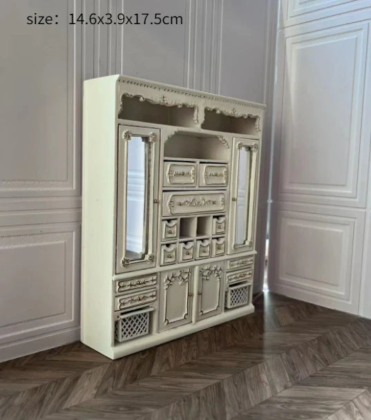 Aquí está el título SEO optimizado según tus pautas:
Casa de muñecas en miniatura a escala 1:12, sillón reclinable para muñecas, espejo de tocador, modelo de muebles en miniatura