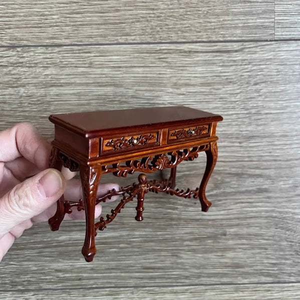 Aquí está el título SEO optimizado según tus pautas:
Casa de muñecas en miniatura a escala 1:12, sillón reclinable para muñecas, espejo de tocador, modelo de muebles en miniatura
