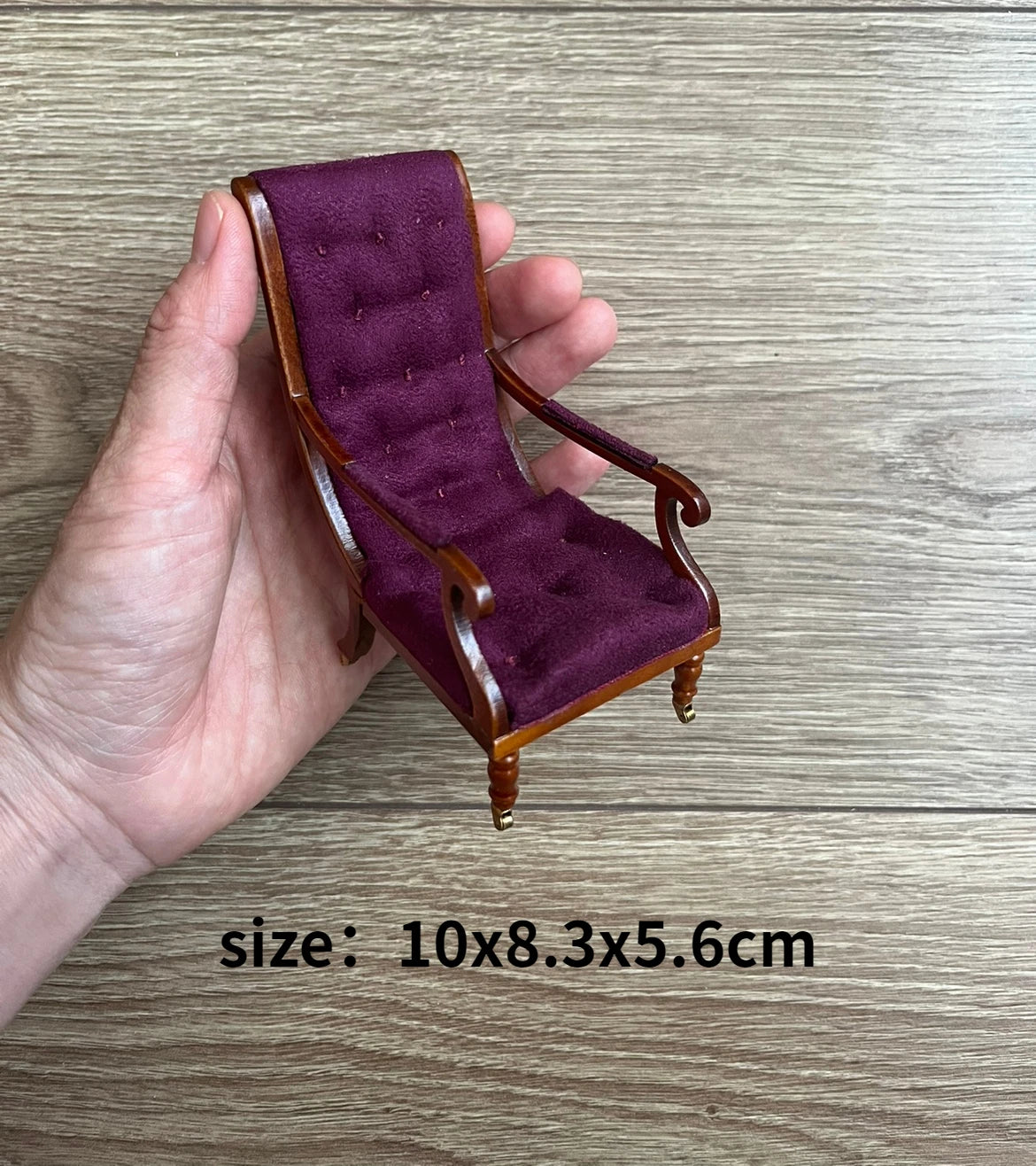 Aquí está el título SEO optimizado según tus pautas:
Casa de muñecas en miniatura a escala 1:12, sillón reclinable para muñecas, espejo de tocador, modelo de muebles en miniatura