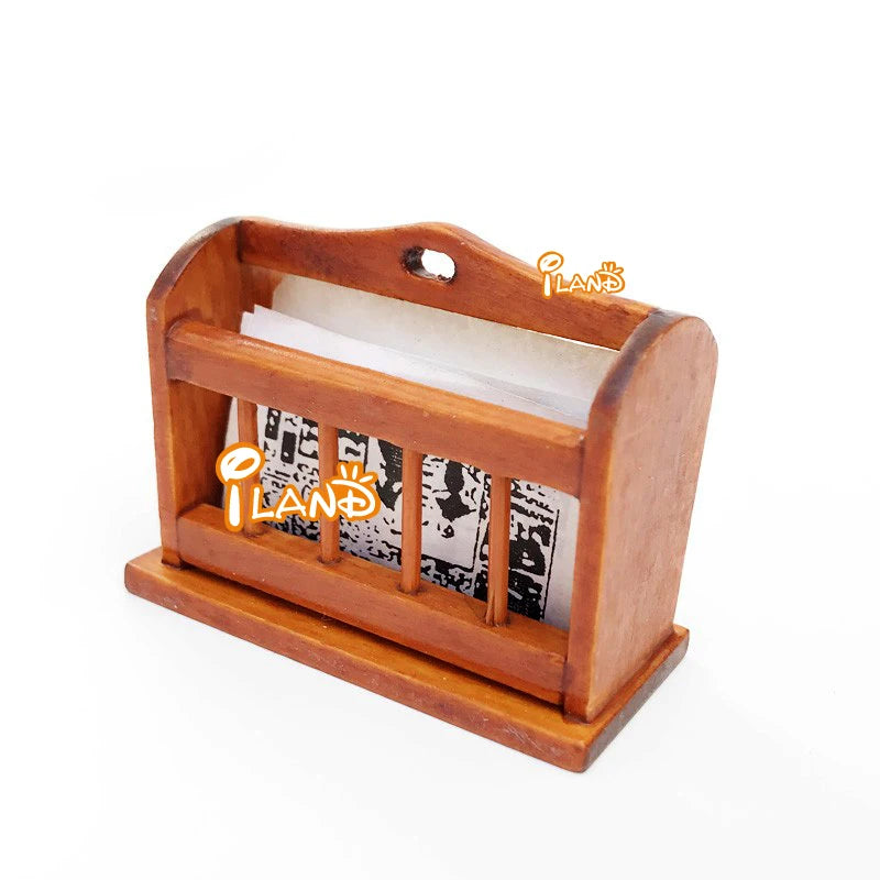 1:12 Scale Miniature Book And Bookcase Shelf Wooden Dollhouse Furniture For Living Room Decor