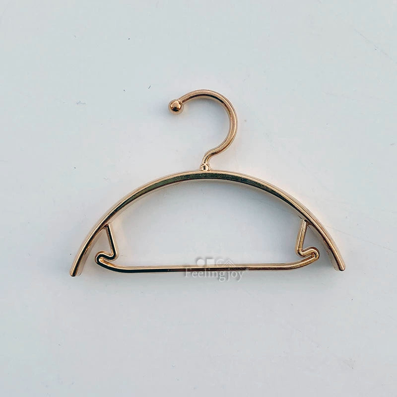 Accesorios para muñecas BJD a escala 1:12 y 1:6, modelo de percha de ropa de aleación en miniatura Blythe Ob11, bricolaje