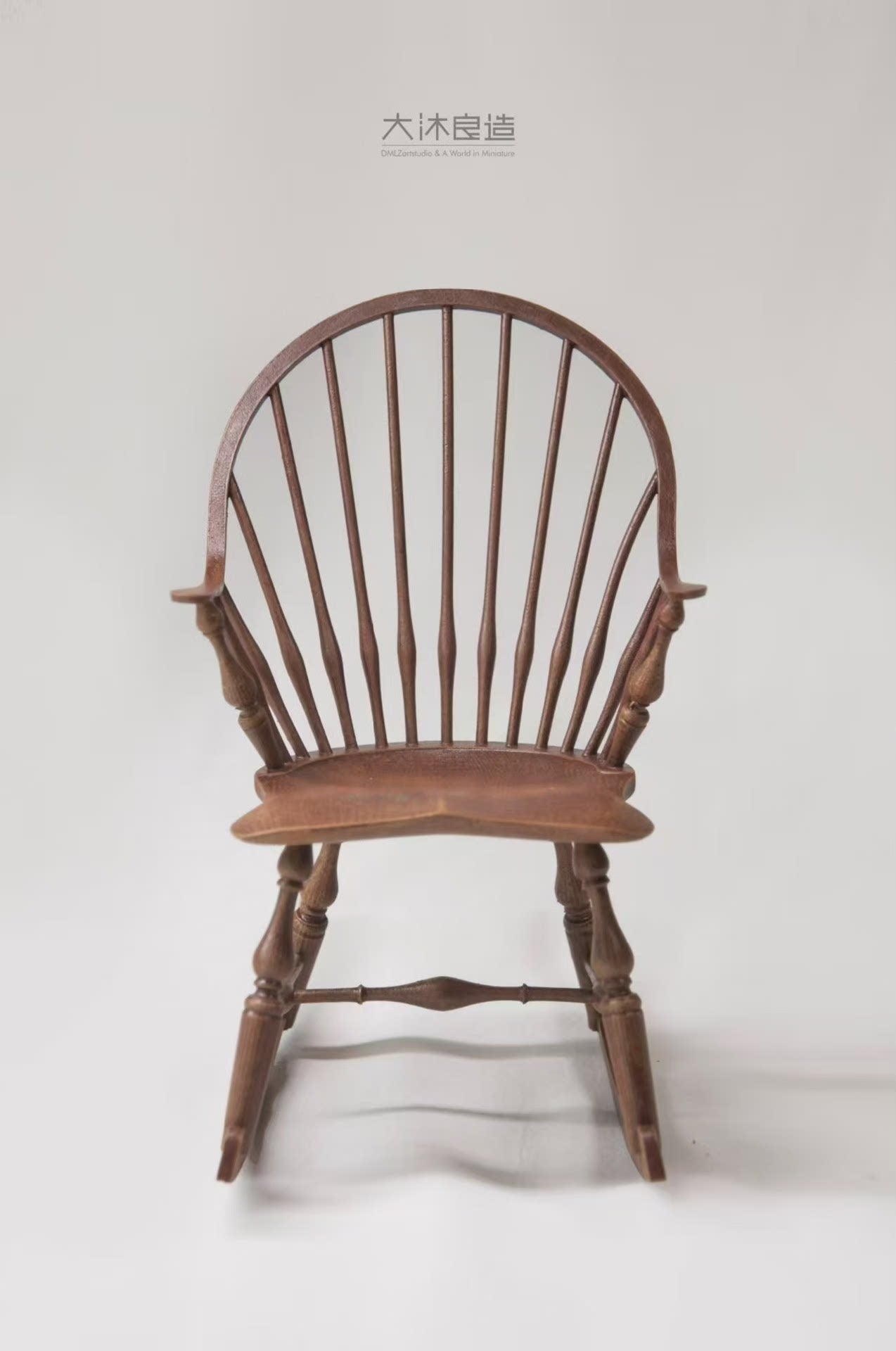 1:6 Scale Windsor Rocking Chair Miniature Dollhouse Furniture