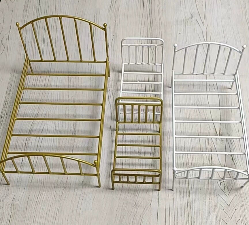 1:12 Scale 1:6 Scale Doll Bed Miniature Furniture For BJD Blythe Dollhouse