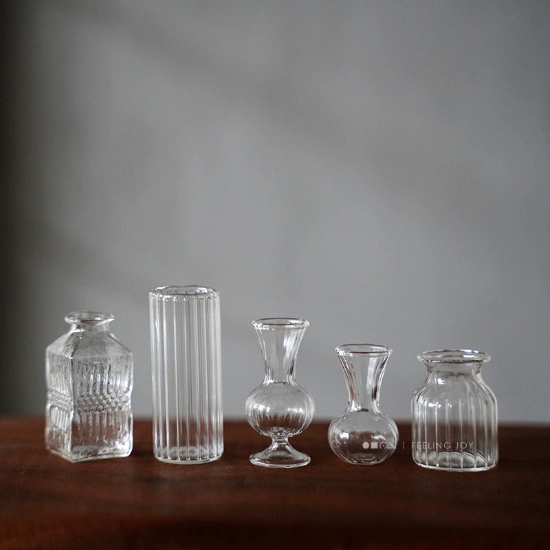 Botellas de vidrio en miniatura a escala 1:6, jarrones, vajilla, accesorios para casa de muñecas, accesorios para escenas BJD y Blythe.
