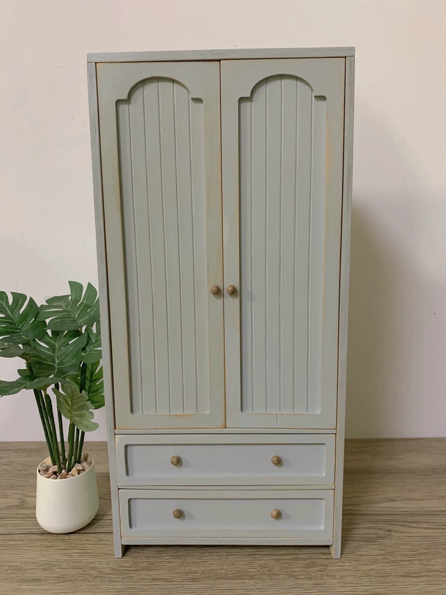1:6 Scale Miniature Wooden Cabinet Dollhouse Furniture For Blythe Dolls Kitchen Living Room Display