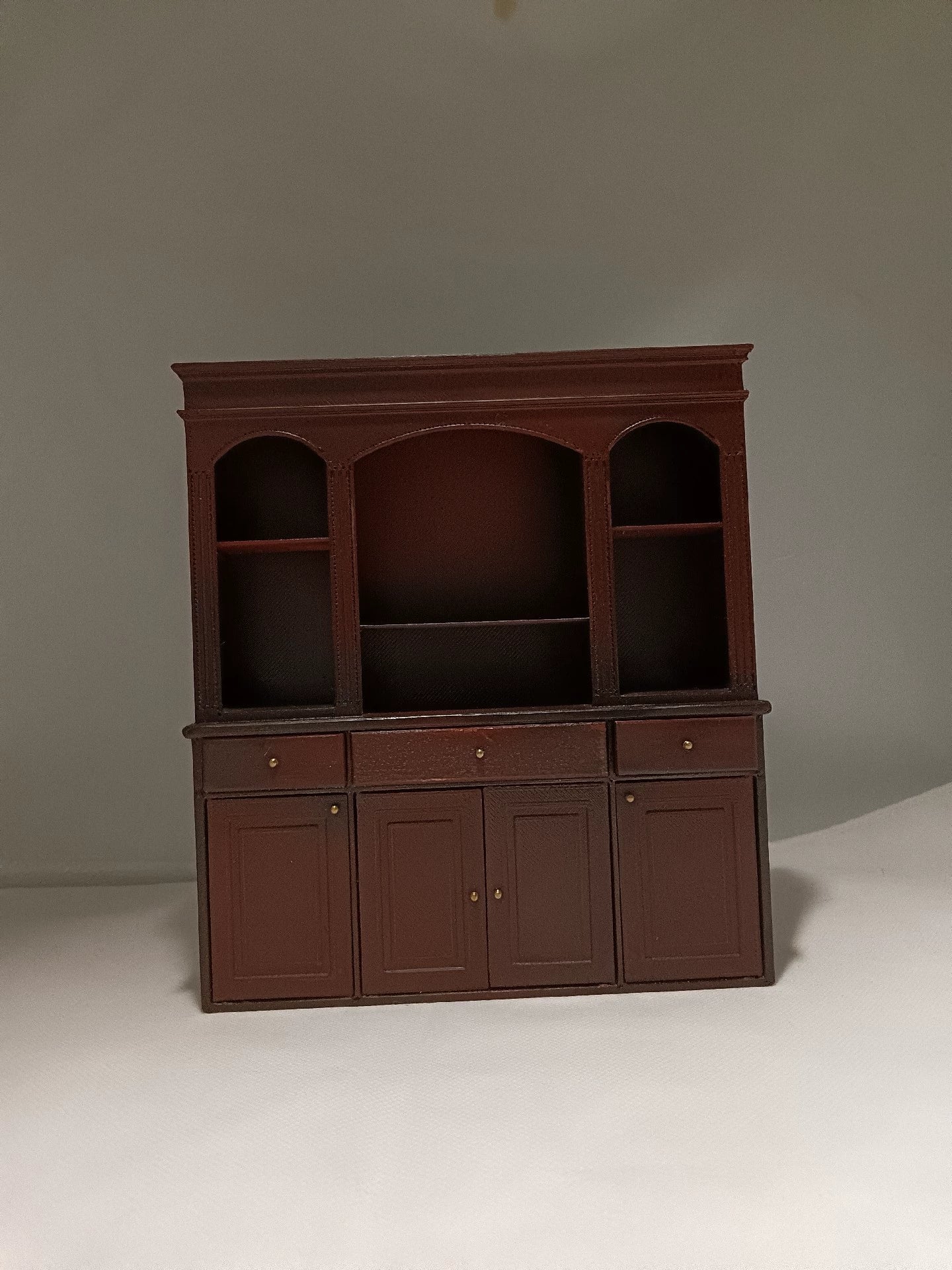 Muebles de vitrina para vinos en miniatura para casa de muñecas a escala 1:12