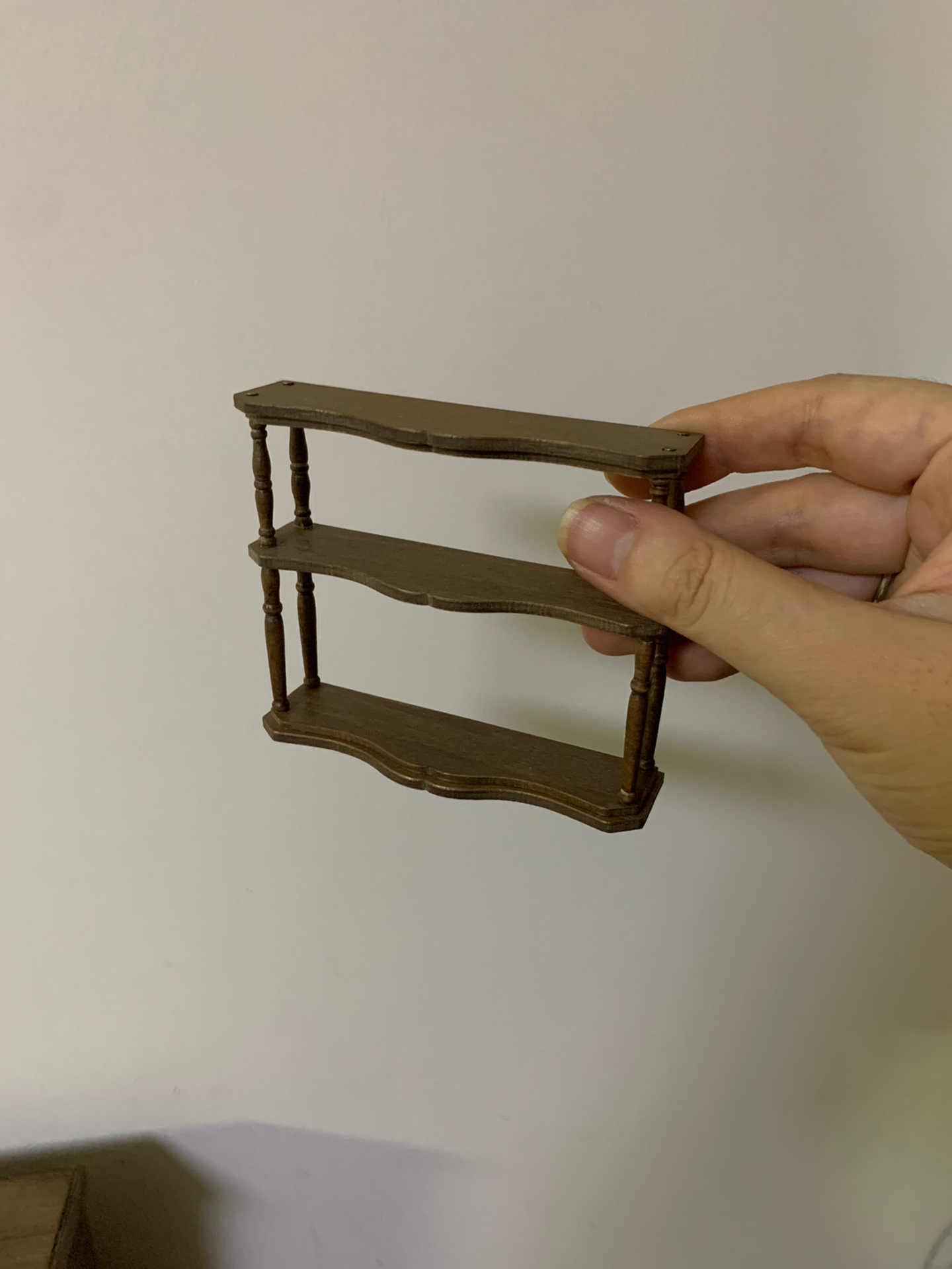 1:6 Scale Miniature Nordic Retro Wooden Cabinet Dollhouse Furniture For Blythe And Ob11 Dolls