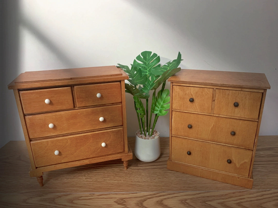1:6 Scale 1:12 Scale Wooden Cabinet Sideboard Dresser Miniature Dollhouse Furniture Japanese Style