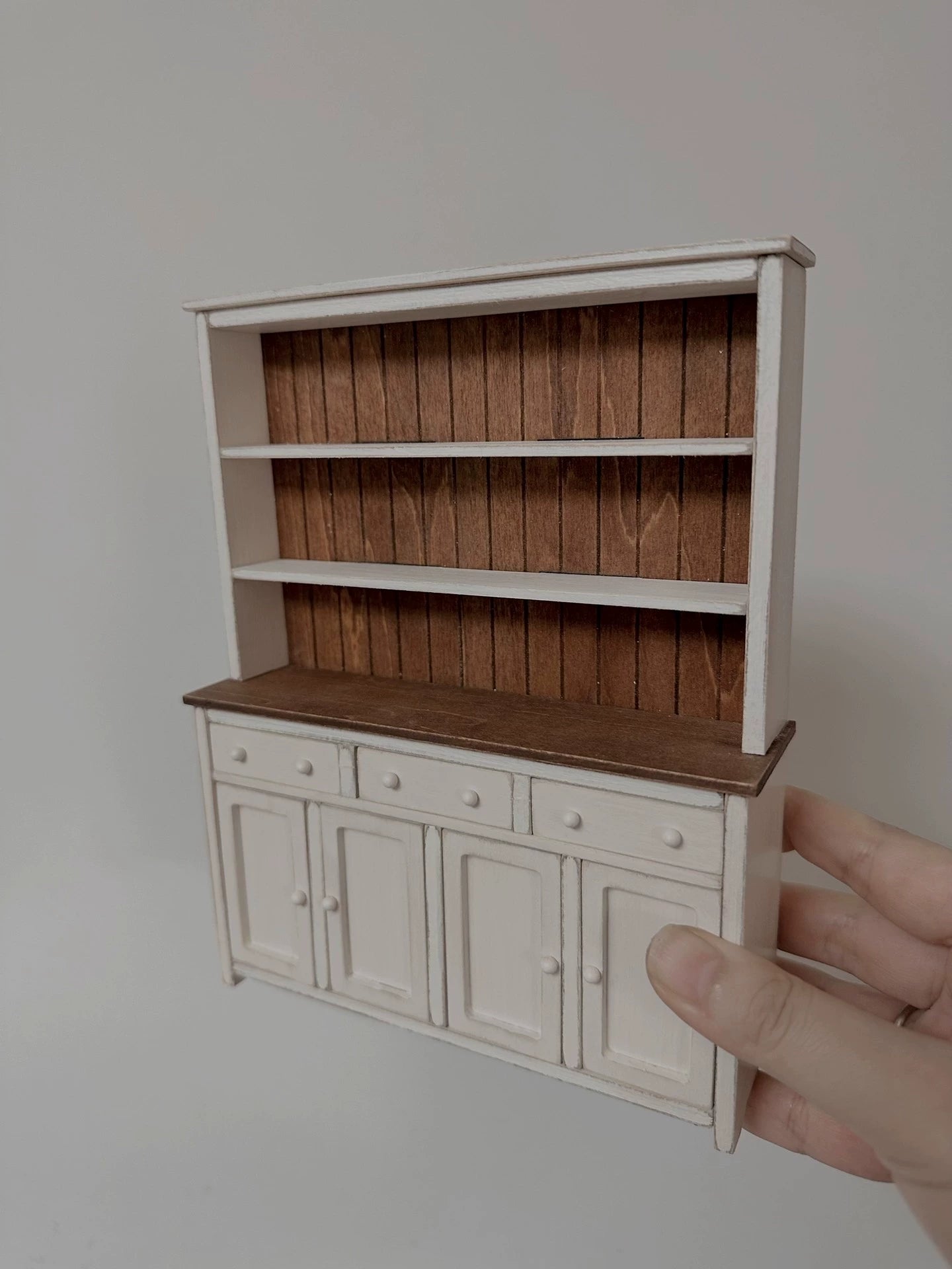 1:6 Scale Miniature Wooden Cabinet Dollhouse Furniture For Living Room Kitchen BJD Blythe