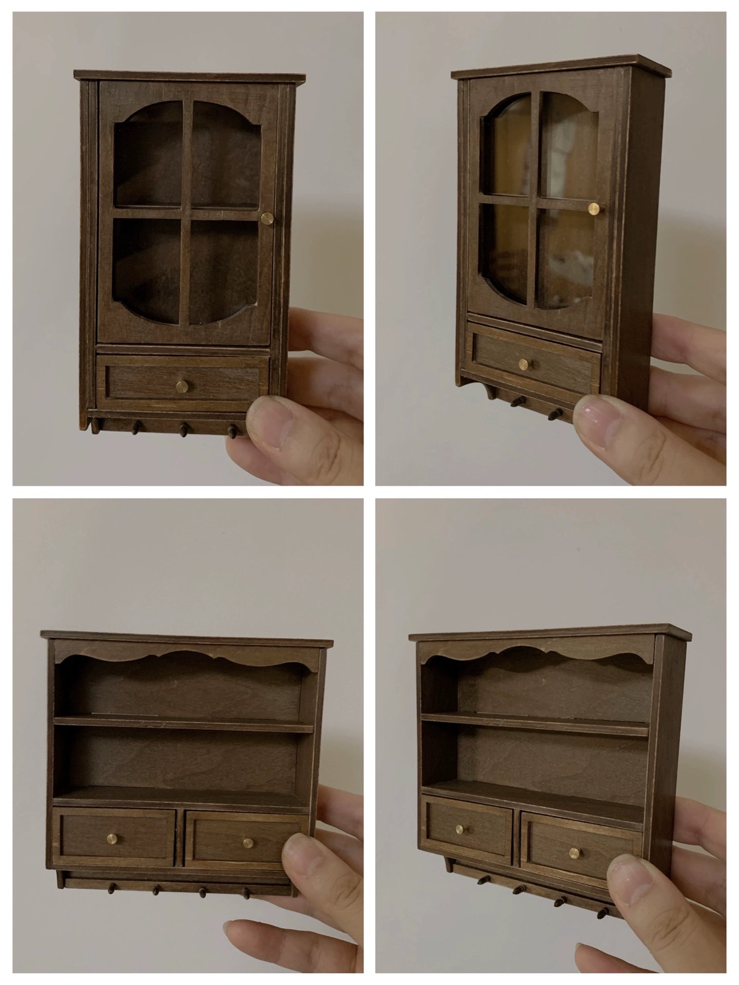 1:6 Scale Miniature Wooden Cabinet Dollhouse Furniture For Blythe Dolls
