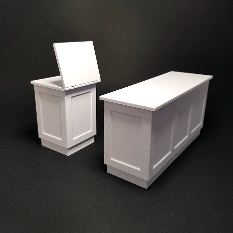 1:12 Scale Miniature Dollhouse Shop Counter Miniature Furniture