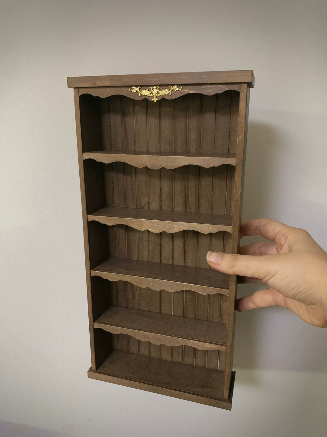 1:6 Scale 1:12 Scale Wooden Cabinet Bookshelf Storage Shelf Miniature Furniture For Blythe Dollhouse