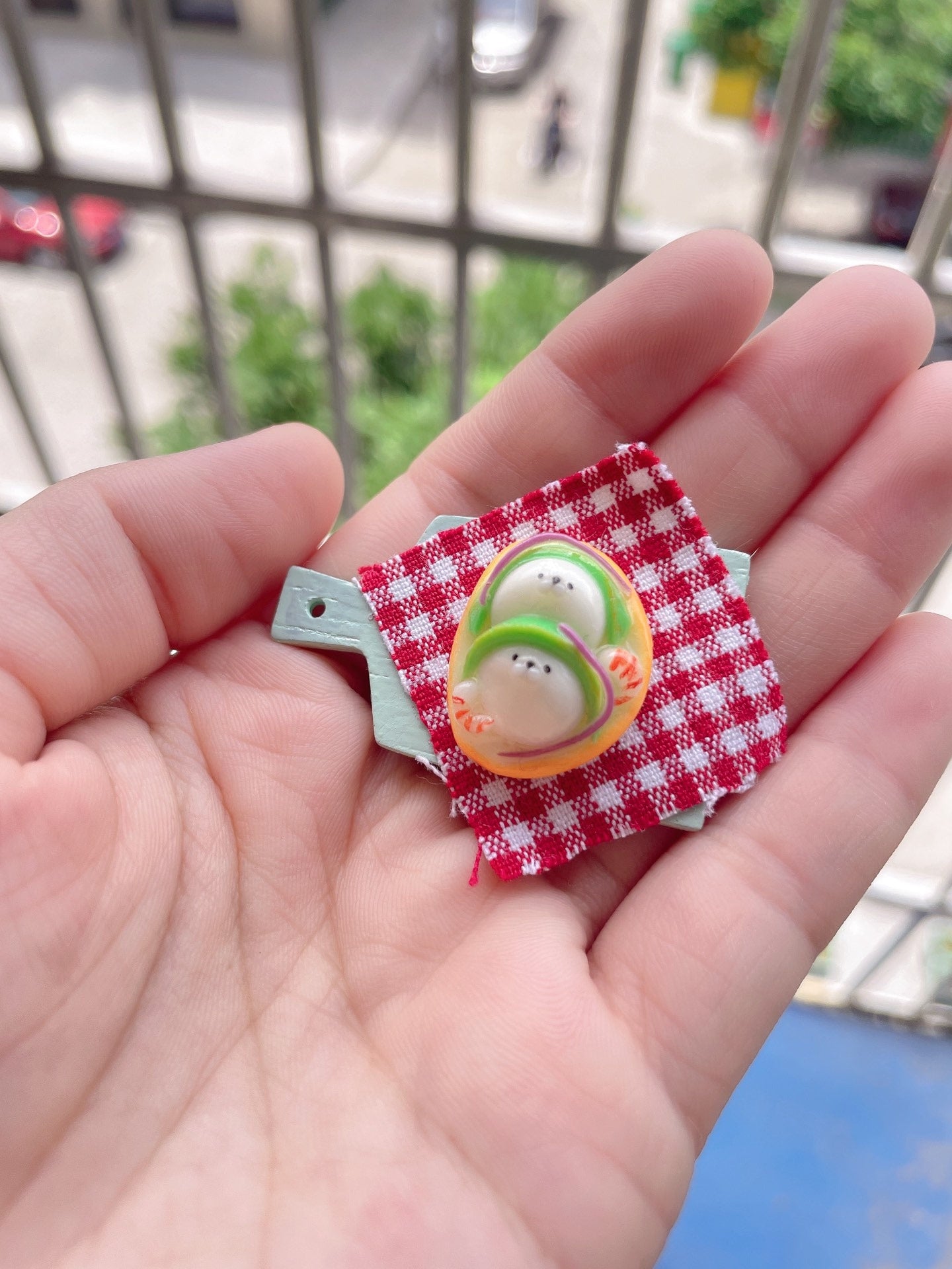 Maison de poupée miniature en argile à l'échelle 1:12, série Lion de mer, scène de pâtisserie, ensemble de jeu de nourriture miniature