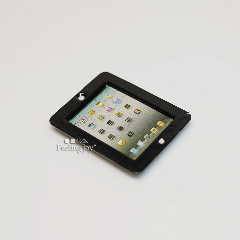Tablette miniature en métal à l'échelle 1:6, accessoire pour meubles miniatures de maison de poupée BJD