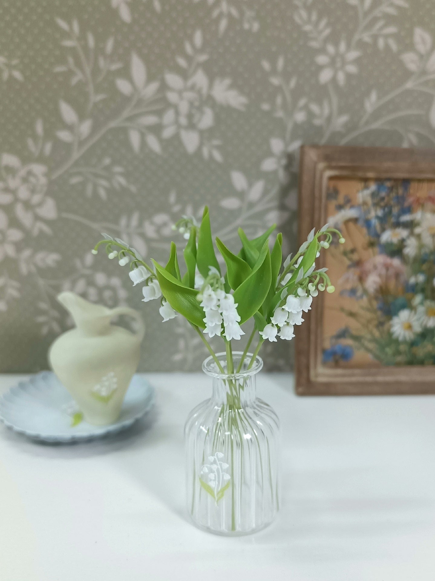 1:6 Scale Miniature Clay Lily Of The Valley Flowers BJD Doll Accessory Blythe Props