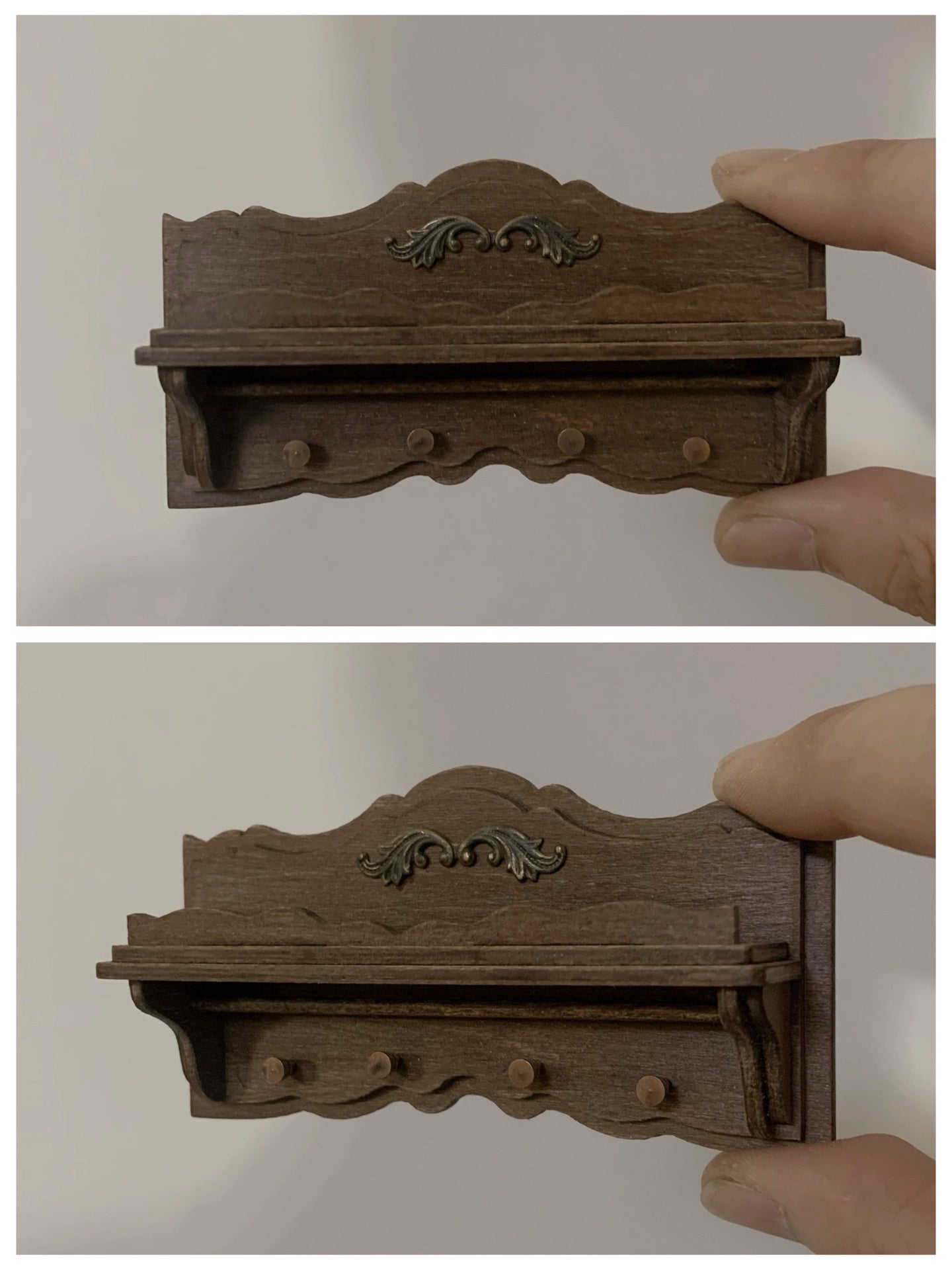 1:12 Scale Miniature Dollhouse Furniture Wooden Shelf For Blythe Dolls Playroom Decor