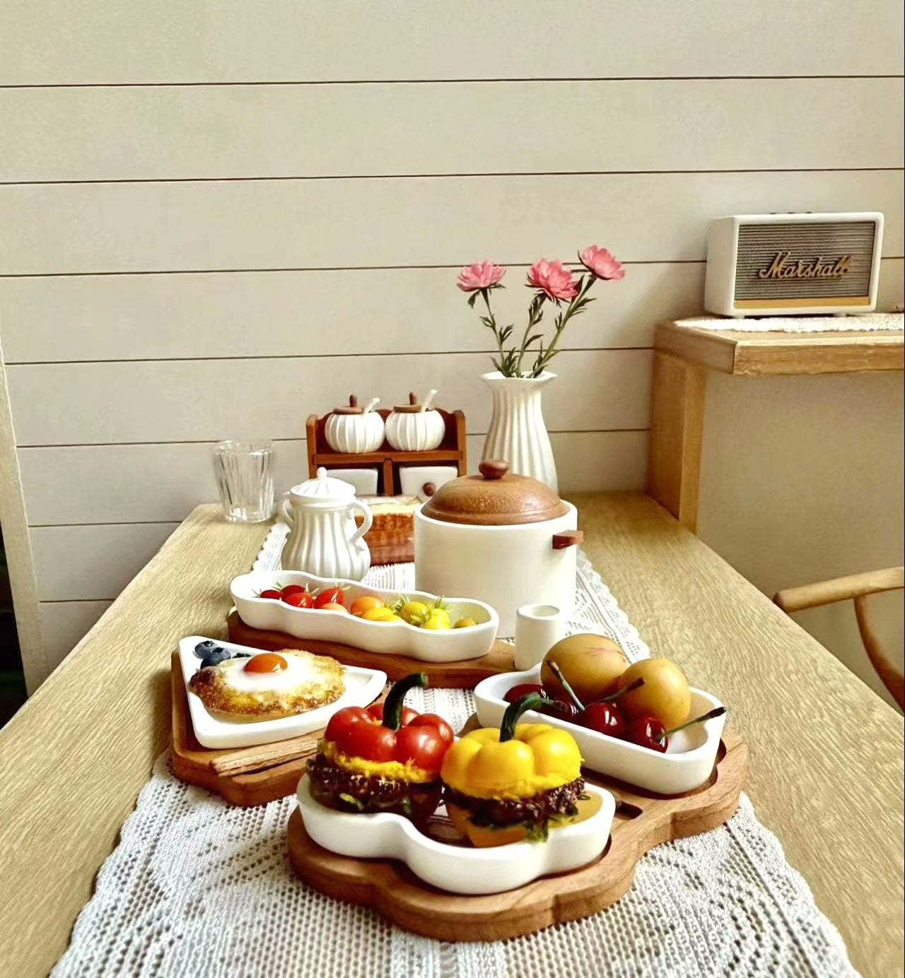 Accesorios de cocina en miniatura para casa de muñecas a escala 1:12