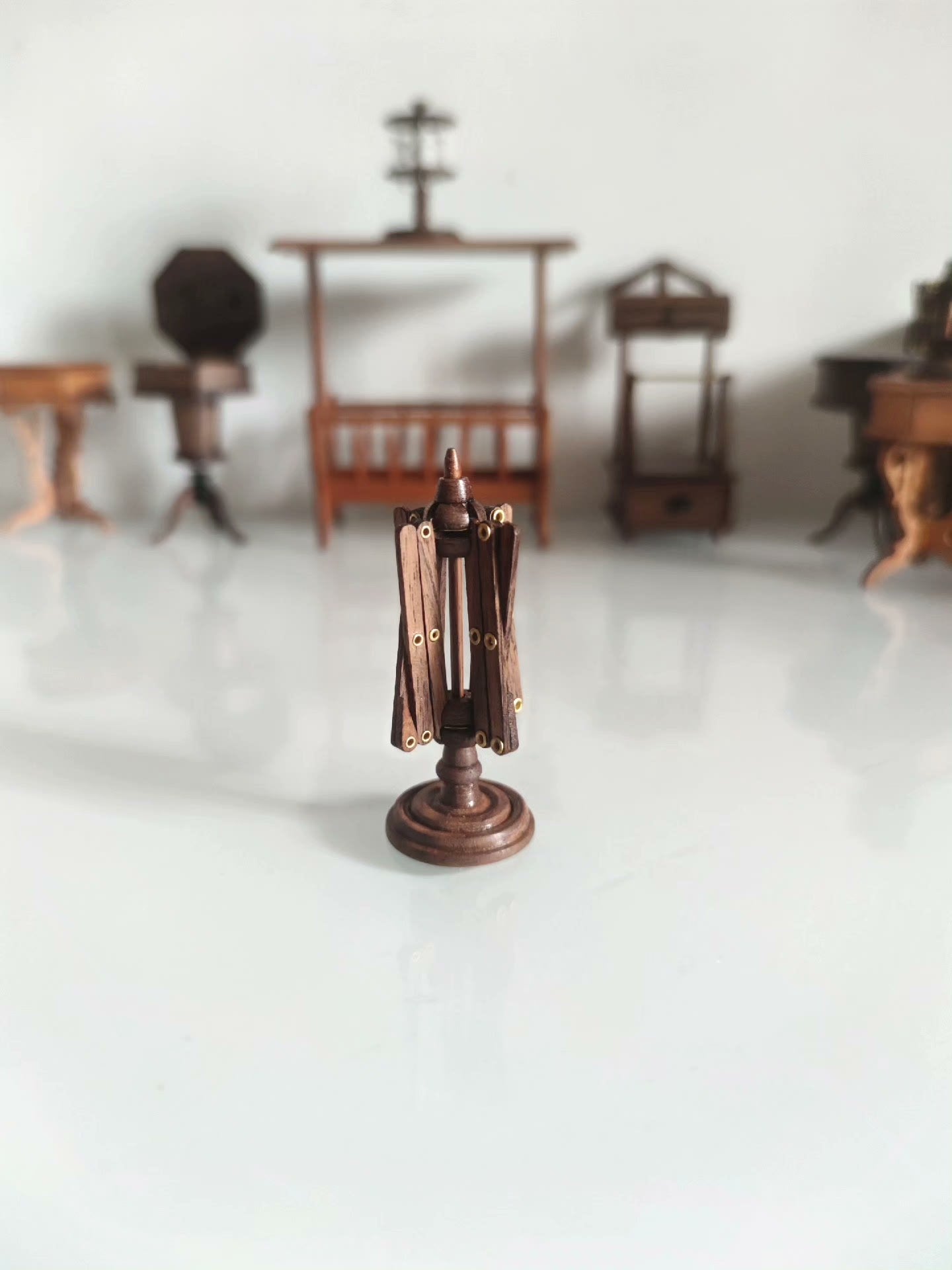Machine à enrouler miniature pour maison de poupée, meubles de couture, atelier, scène, échelle 1:6