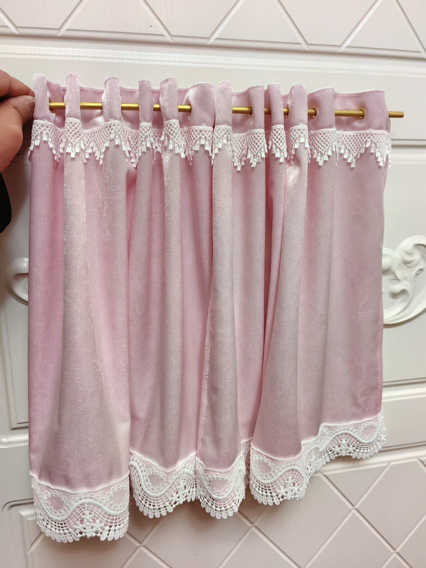 Rideaux miniatures pour maison de poupées BJD, échelle 1:6 et 1:12