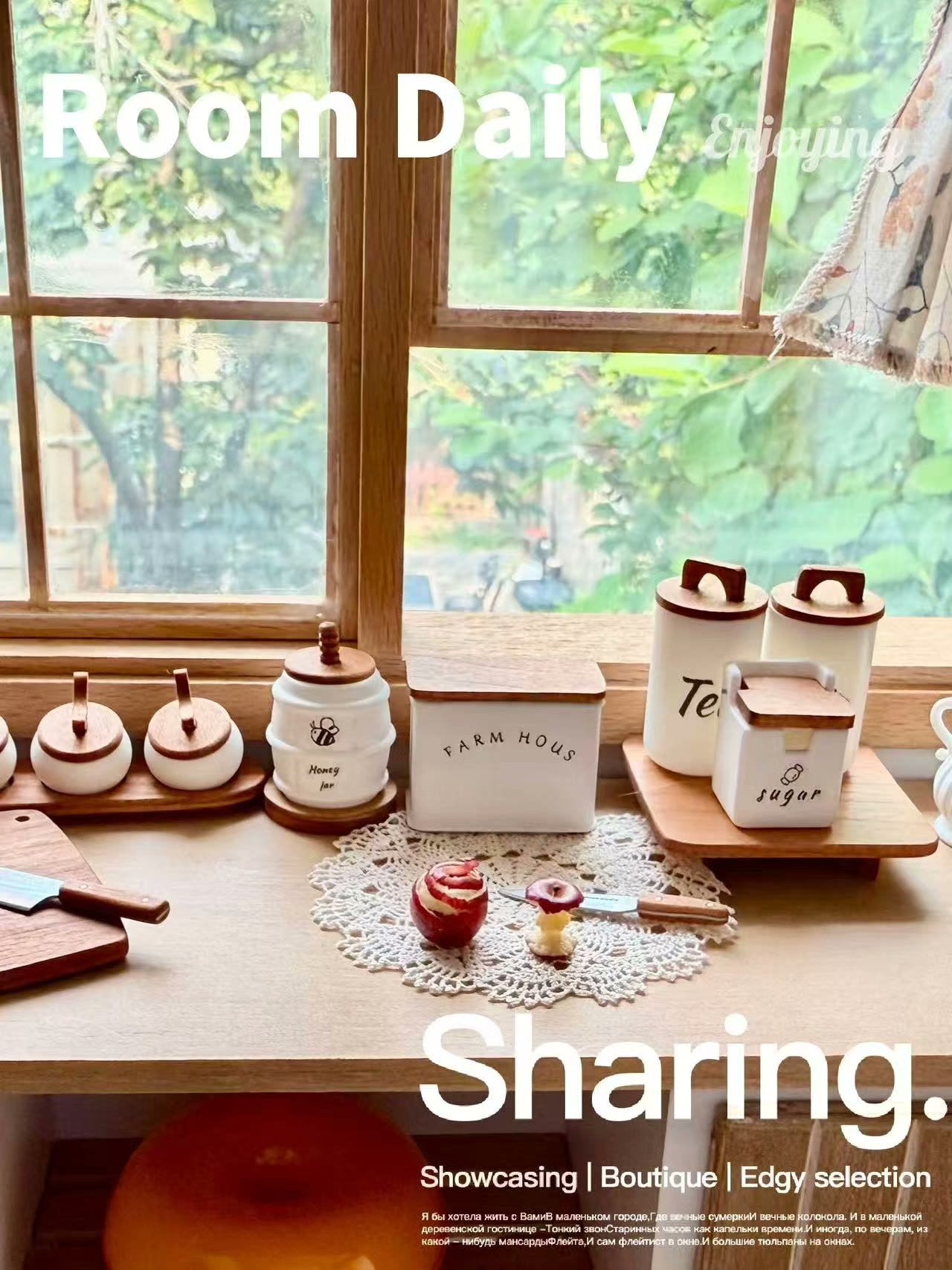 Juego de muebles de cocina en miniatura a escala 1:12 para casa de muñecas