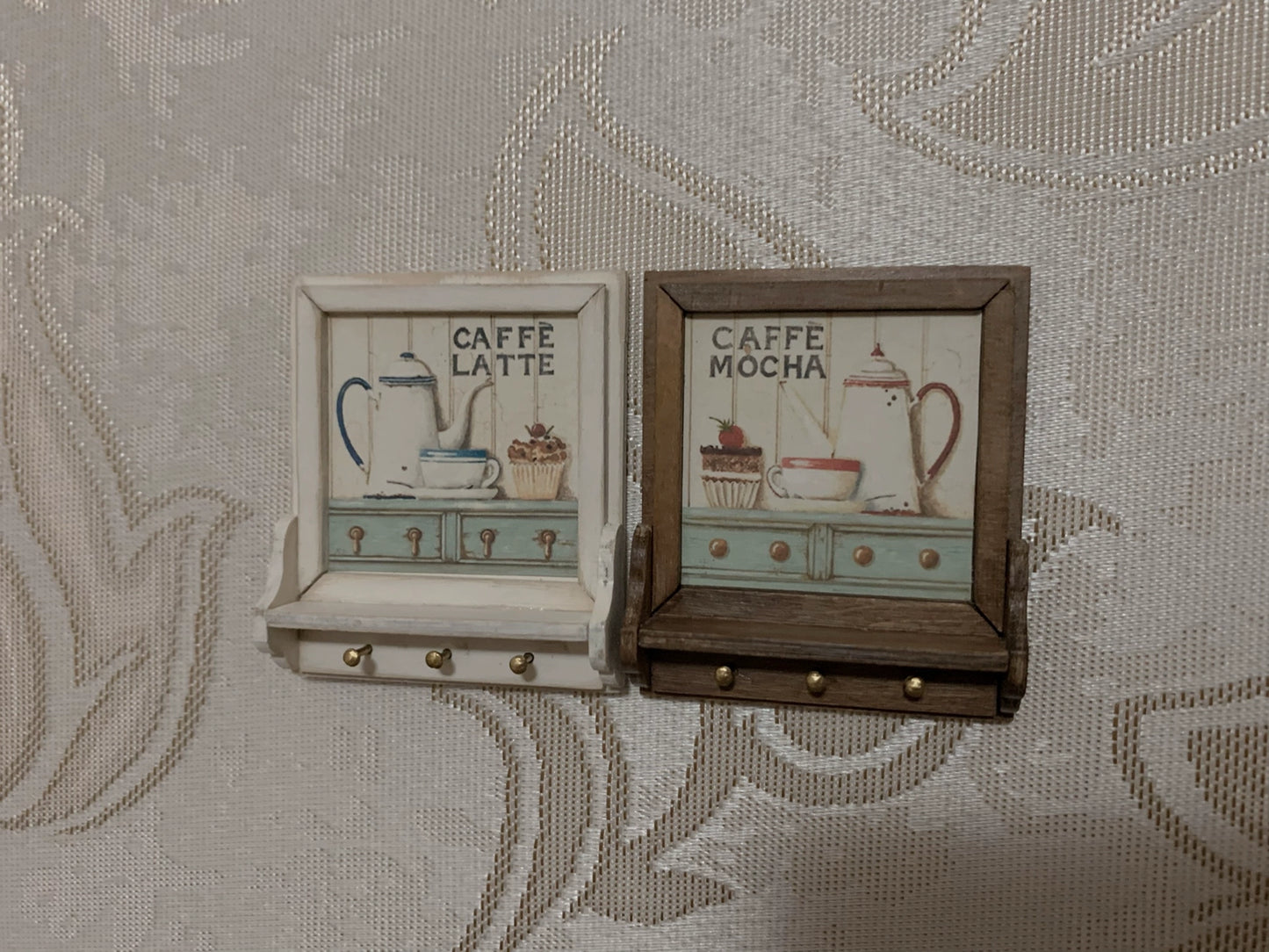 1:12 Scale Miniature Wooden Picture Frame Shelf Dollhouse Furniture Vintage Retro Handmade Display Cabinet