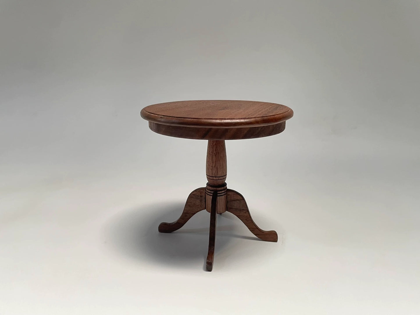 1:6 Scale Walnut Coffee Table Side Table Miniature Dollhouse Furniture Living Room Decor