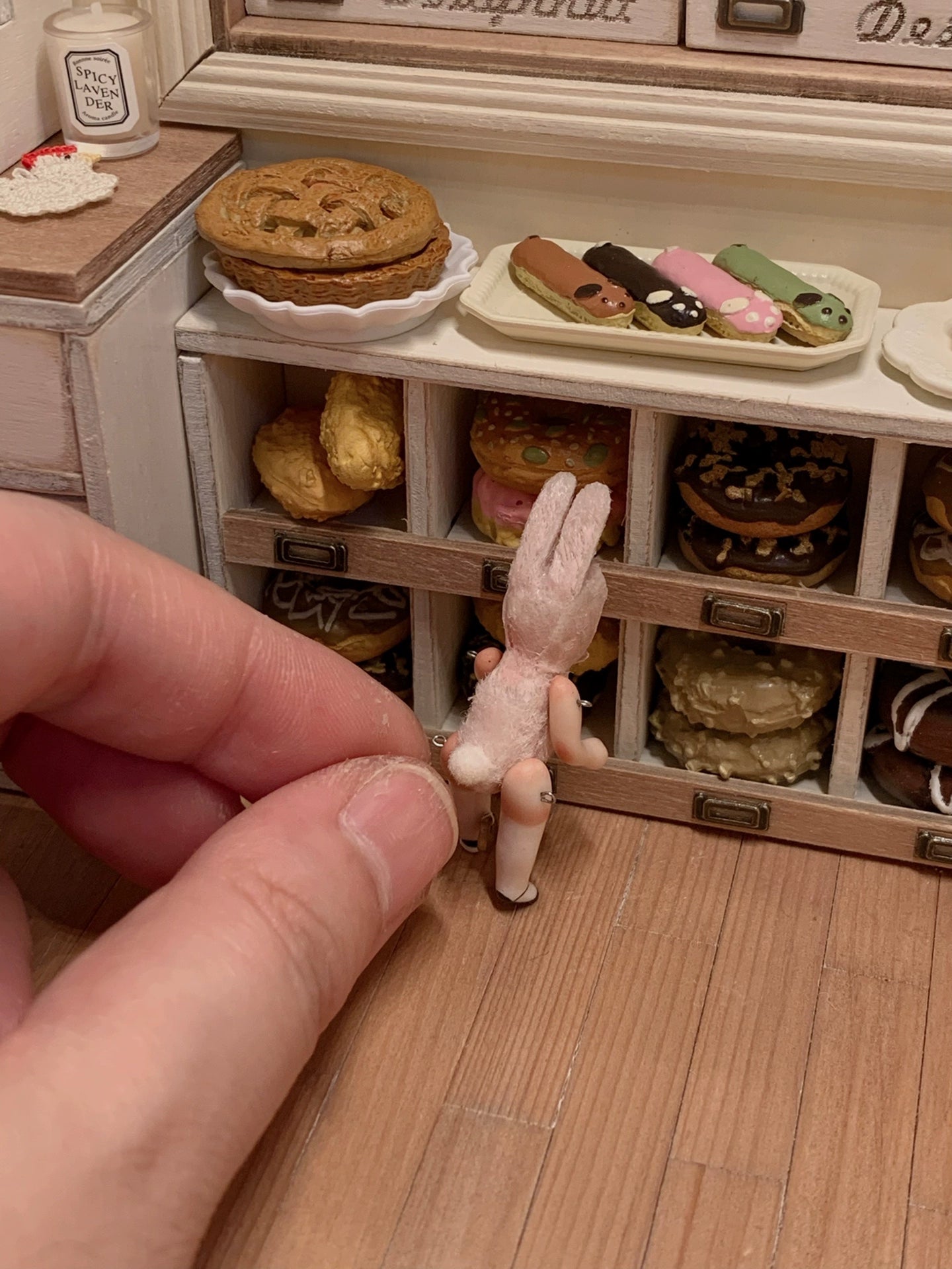 1:12 Scale Miniature Bread Basket Dessert Basket Miniature Dollhouse Furniture Retro Handmade